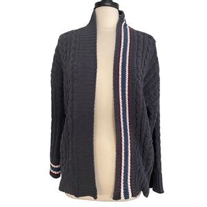 Pol Cable Knit Chenille Cardigan Sweater Size M Oversized Cable Knit Academia